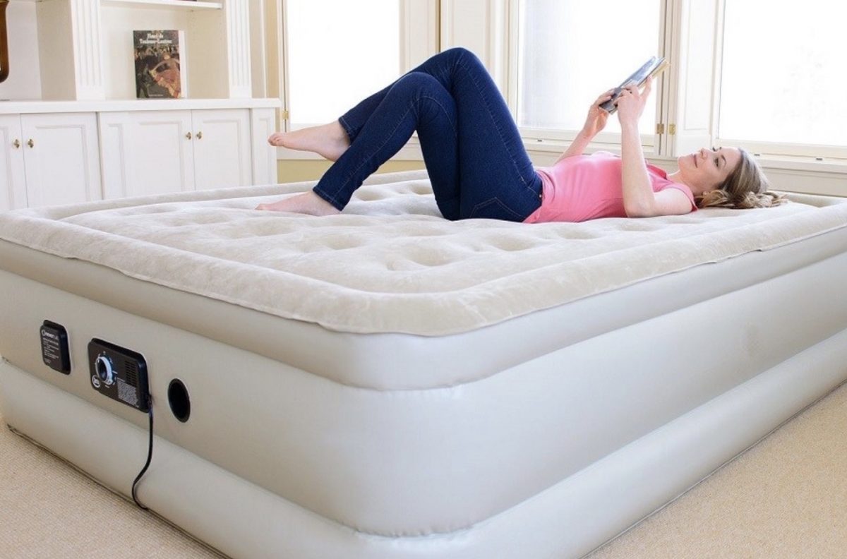 aerobed quilted foam topper air mattress reviews